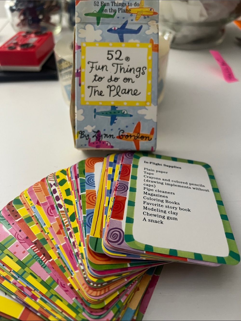 52 Fun Things to Do on the Plane - Kids Activity Card Deck (Multicolor)